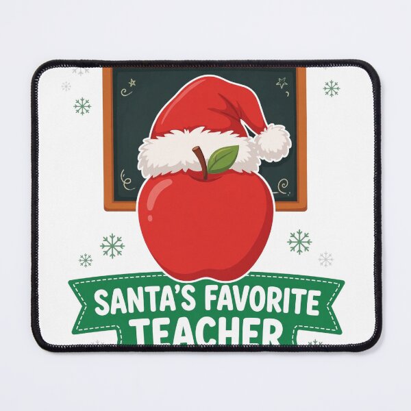Item preview, Santa's Favorite Teacher Christmas Gift Sticker designed and sold by Gurrteg.