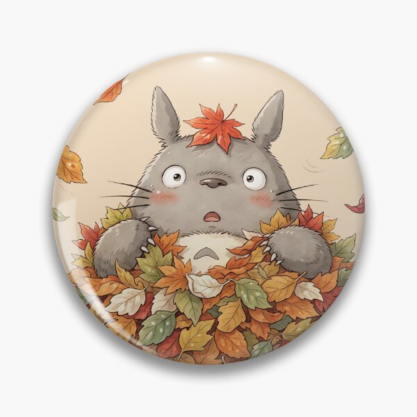 Item preview, Totoro's Autumn Leaf Pile designed and sold by katekrystal.