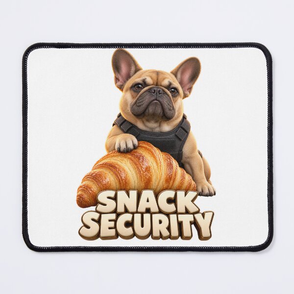 Item preview, Snack Security Bulldog Croissant Guard designed and sold by TrendTribeTP.