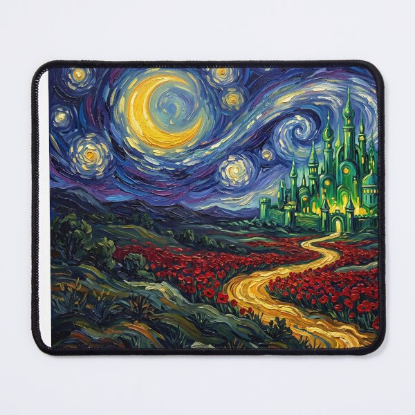 Item preview, Emerald City Starry Night Fantasy Landscape designed and sold by Bad-Decisions-Designs.