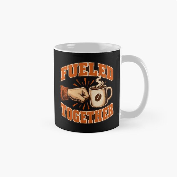 Item preview, Fueled Together Coffee Teamwork Fist Bump Coffee Lover designed and sold by Whirx.