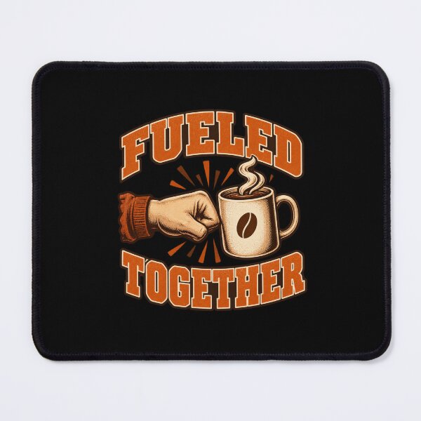 Item preview, Fueled Together Coffee Teamwork Fist Bump Coffee Lover designed and sold by Whirx.