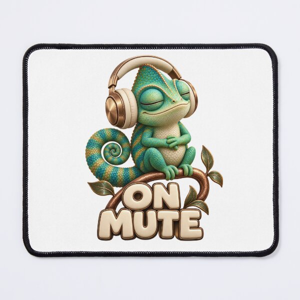 Item preview, On Mute Chameleon Headphone Break designed and sold by TrendTribeTP.