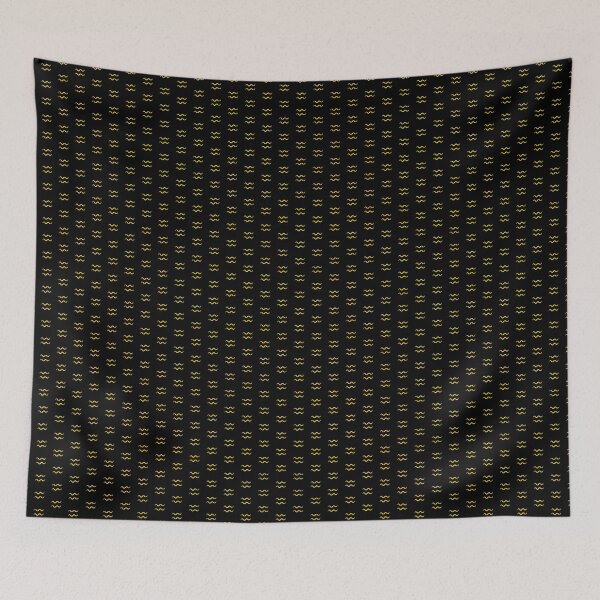 Item preview, Gold Aquarius Zodiac Symbol Design designed and sold by pattern-archive.