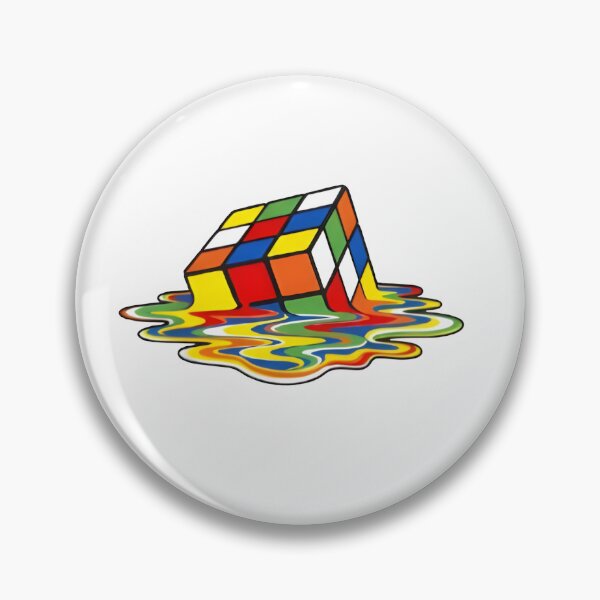 Item preview, Melting Rubiks Cube Trippy Pop Art    designed and sold by ItsReallyBunnie.