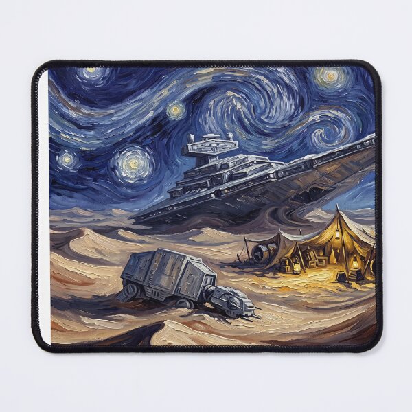 Item preview, Jakku Starry Night Sci-Fi Landscape designed and sold by Bad-Decisions-Designs.
