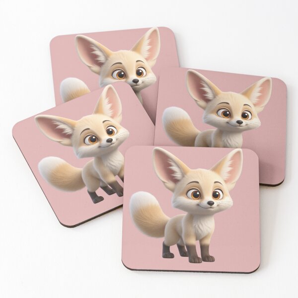 Item preview, Cute Fennec Fox Baby – Adorable Cartoon Animal Art designed and sold by chicworld2026.