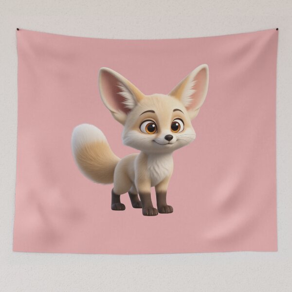 Item preview, Cute Fennec Fox Baby – Adorable Cartoon Animal Art designed and sold by chicworld2026.