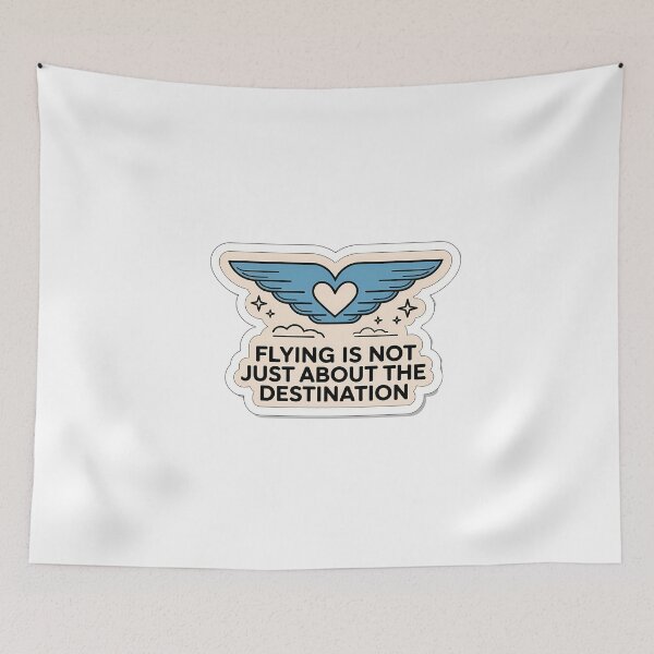 Item preview, Wing & Words Aviation Quote designed and sold by NiftyWrx.