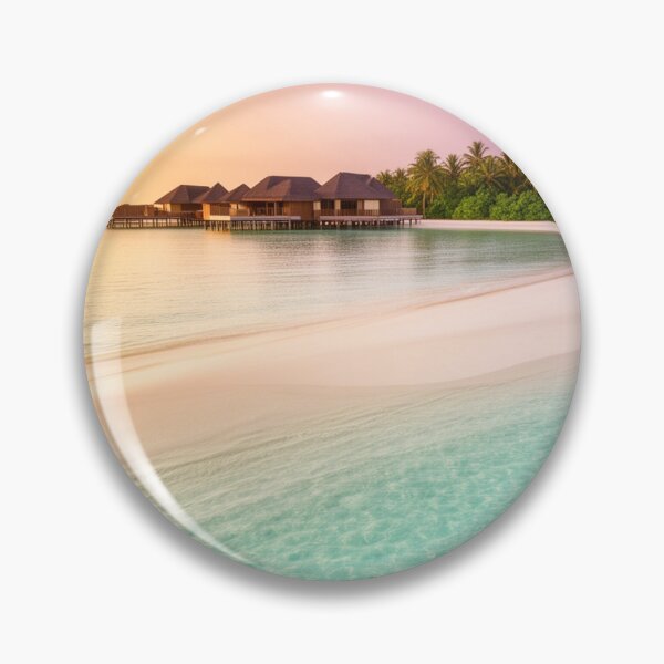 Item preview, Sunset Over the Lagoon - Overwater Villa Escape designed and sold by nhk999.
