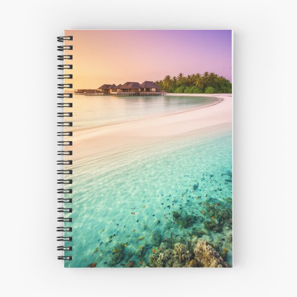 Item preview, Sunset Over the Lagoon - Overwater Villa Escape designed and sold by nhk999.