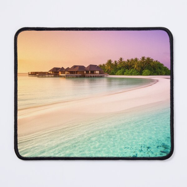 Item preview, Sunset Over the Lagoon - Overwater Villa Escape designed and sold by nhk999.