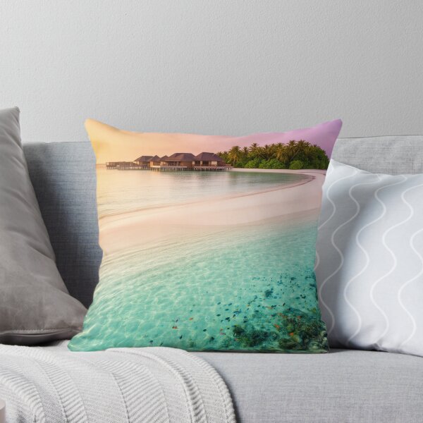 Item preview, Sunset Over the Lagoon - Overwater Villa Escape designed and sold by nhk999.
