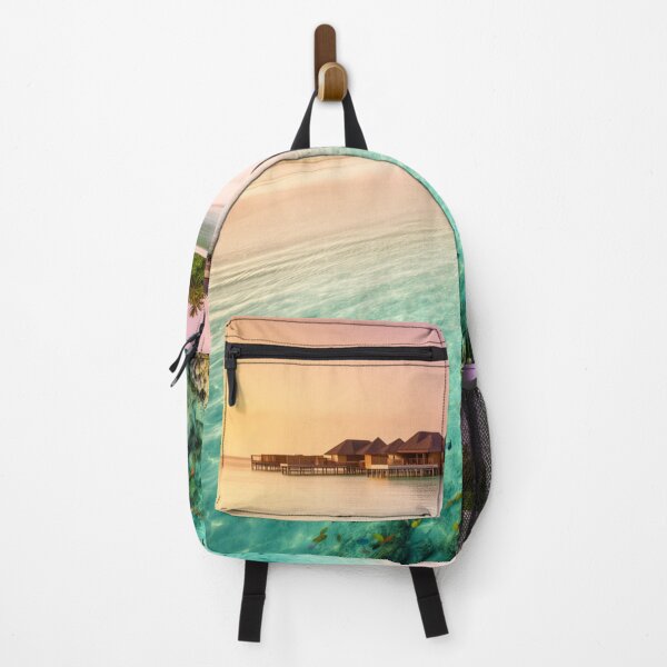 Item preview, Sunset Over the Lagoon - Overwater Villa Escape designed and sold by nhk999.