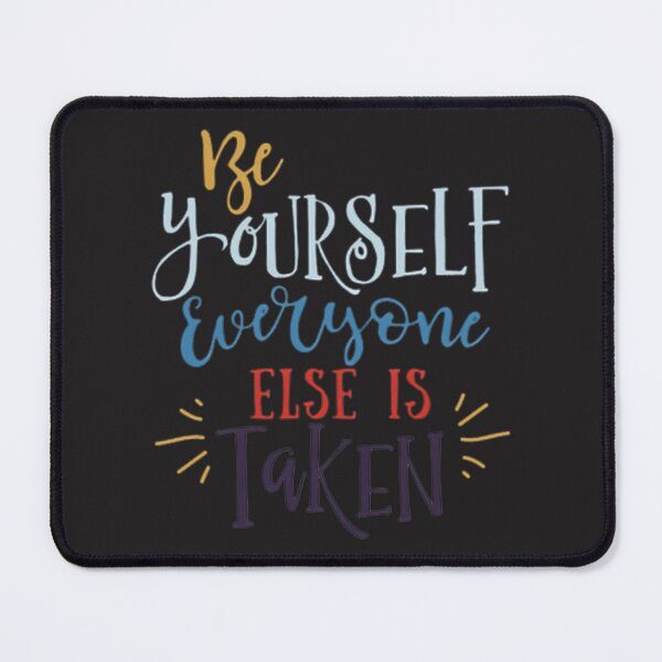 Item preview, Be Yourself Inspirational Quote Typography Design designed and sold by DaciaDraws.