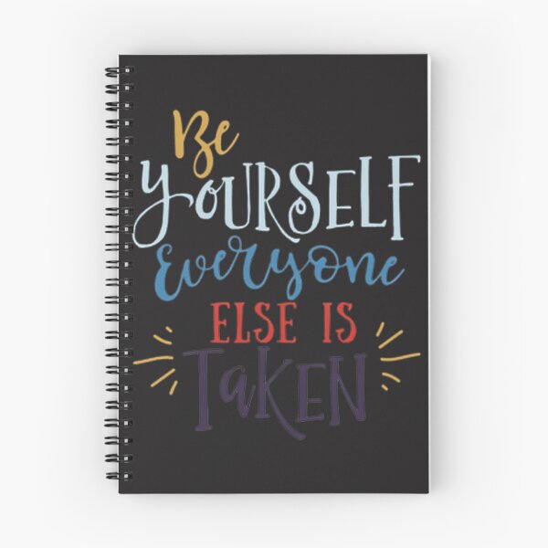 Item preview, Be Yourself Inspirational Quote Typography Design designed and sold by DaciaDraws.