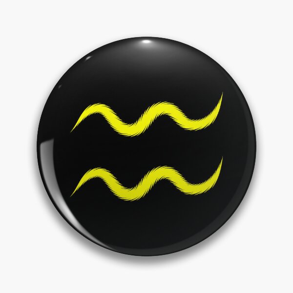 Item preview, Yellow Aquarius Zodiac Symbol Design designed and sold by pattern-archive.