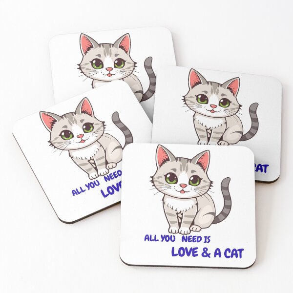 Item preview, All You Need is Love and a Cat - Cute Cat Lover Design designed and sold by walbayzon.