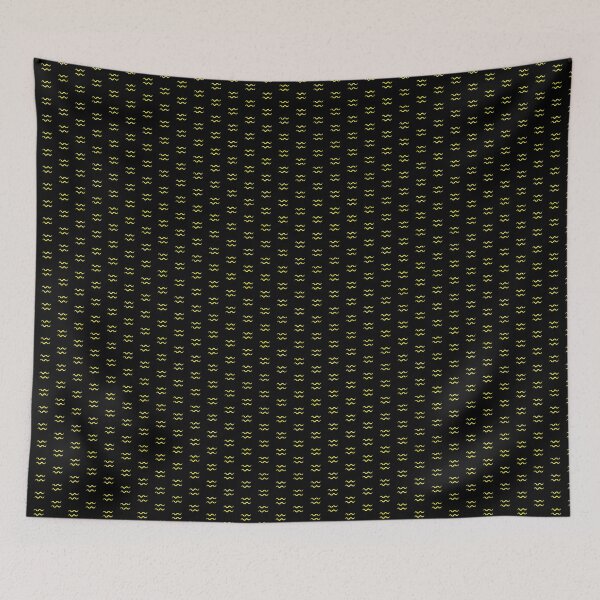 Item preview, Yellow Aquarius Zodiac Symbol Design designed and sold by pattern-archive.