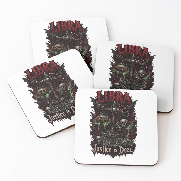Item preview, Libra Justice Is Dead Horror Art designed and sold by Zodiac Celestial Art.