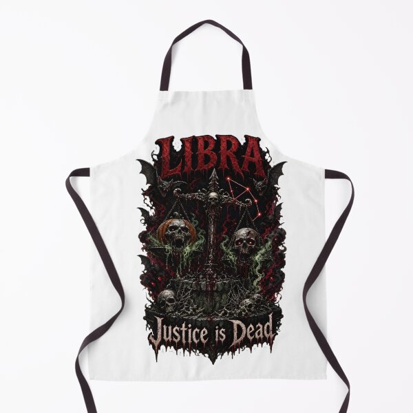 Item preview, Libra Justice Is Dead Horror Art designed and sold by Zodiac Celestial Art.