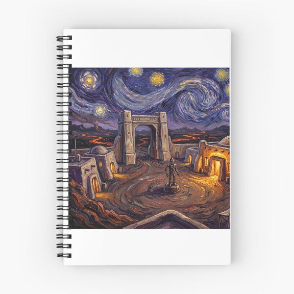 Item preview, Nevarro Starry Night Sci-Fi Landscape designed and sold by Bad-Decisions-Designs.