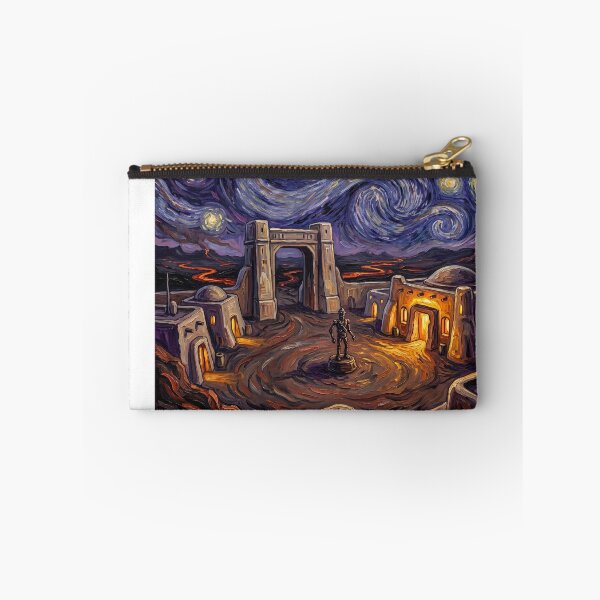 Item preview, Nevarro Starry Night Sci-Fi Landscape designed and sold by Bad-Decisions-Designs.