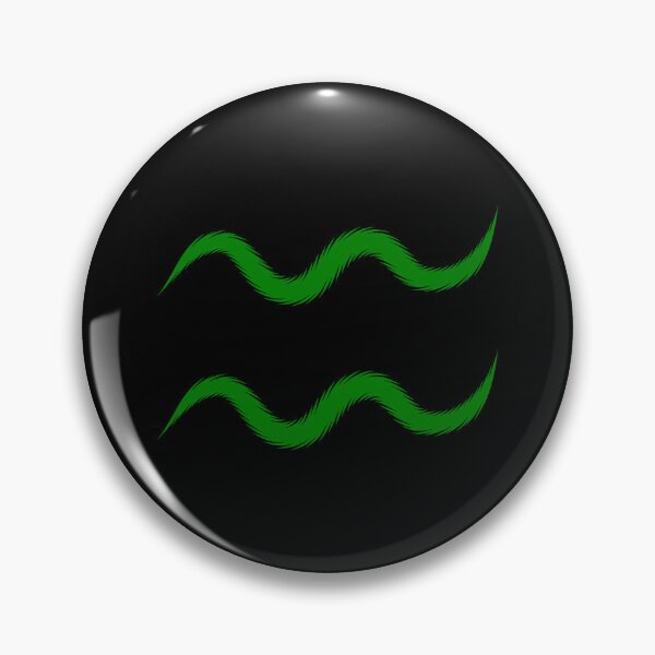 Item preview, Green Aquarius Zodiac Symbol Design designed and sold by pattern-archive.