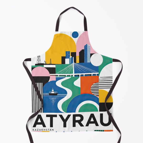 Item preview, Colorful geometric vector poster featuring the word ATYRAU, designed and sold by ckybe.