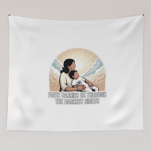 Item preview, Hopeful Celestial Light with Faith Quote designed and sold by NiftyWrx.