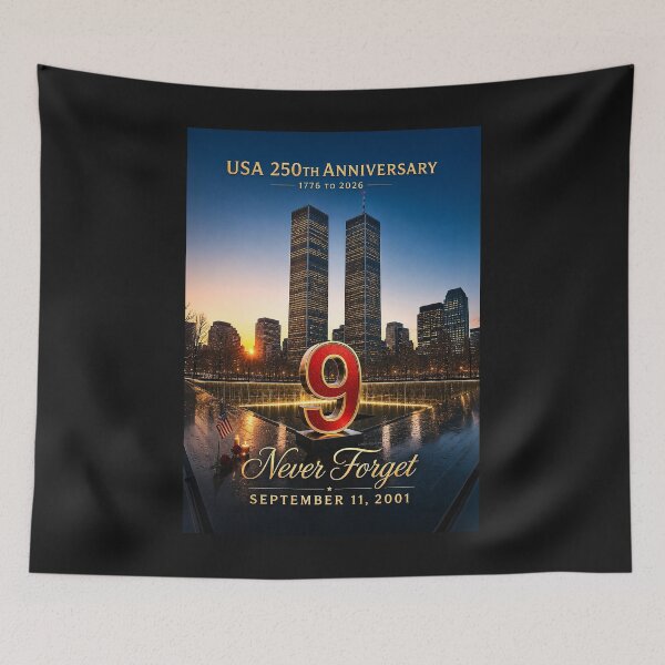 Item preview, 9/11 NEVER FORGET - SEPTEMBER 11, 2001 - USA 250th Anniversary 1776 to 2026 designed and sold by DBM Photo Art 1.