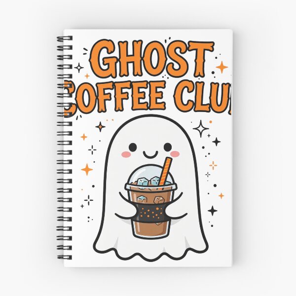 Item preview, Ghost Coffee Club Cute Halloween Iced Coffee Sticker designed and sold by Gurrteg.