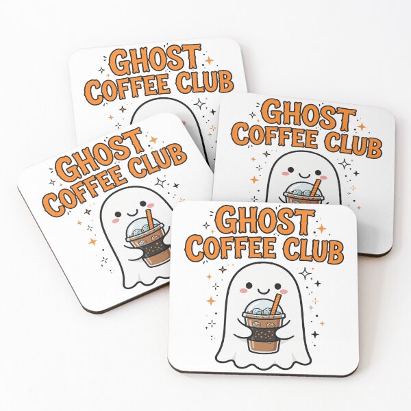 Item preview, Ghost Coffee Club Cute Halloween Iced Coffee Sticker designed and sold by Gurrteg.