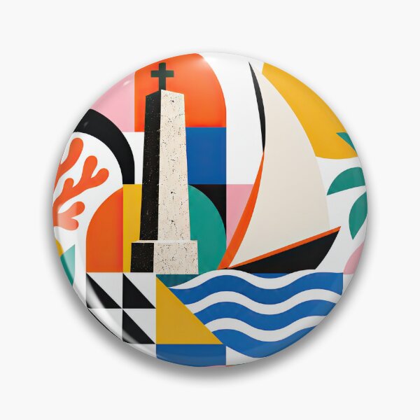 Item preview, Colorful geometric travel poster for Malindi, Kenya featuring designed and sold by ckybe.