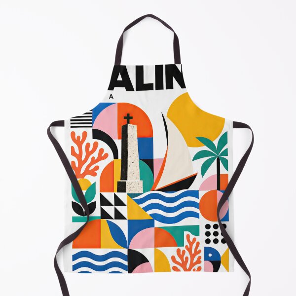 Item preview, Colorful geometric travel poster for Malindi, Kenya featuring designed and sold by ckybe.