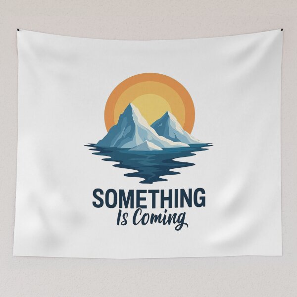 Item preview, Something is Coming - Sunset & Mountain  designed and sold by BernsteinDGT.