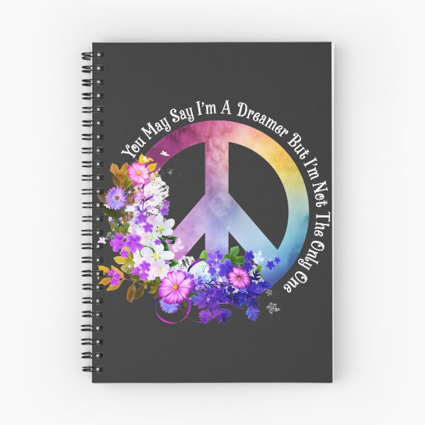 Item preview, Inspirational Quote 'You May Say I'm a Dreamer' with Beautiful Flower Design designed and sold by DylanB15.
