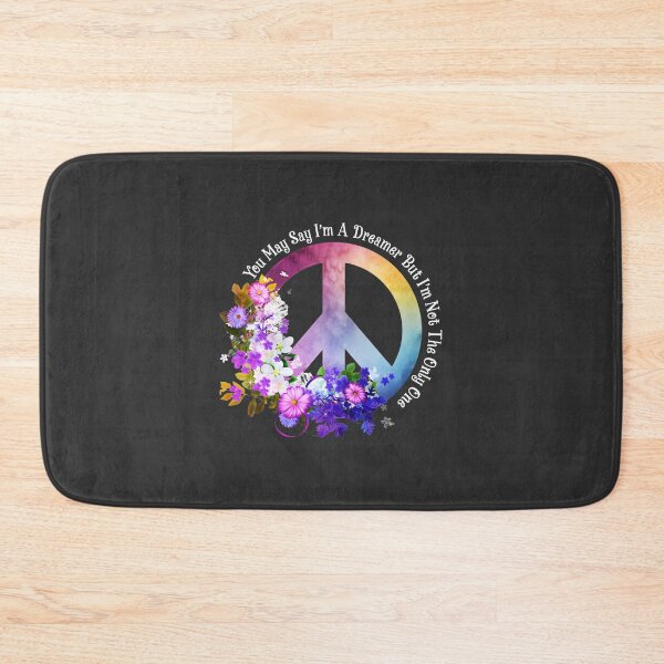 Item preview, Inspirational Quote 'You May Say I'm a Dreamer' with Beautiful Flower Design designed and sold by DylanB15.