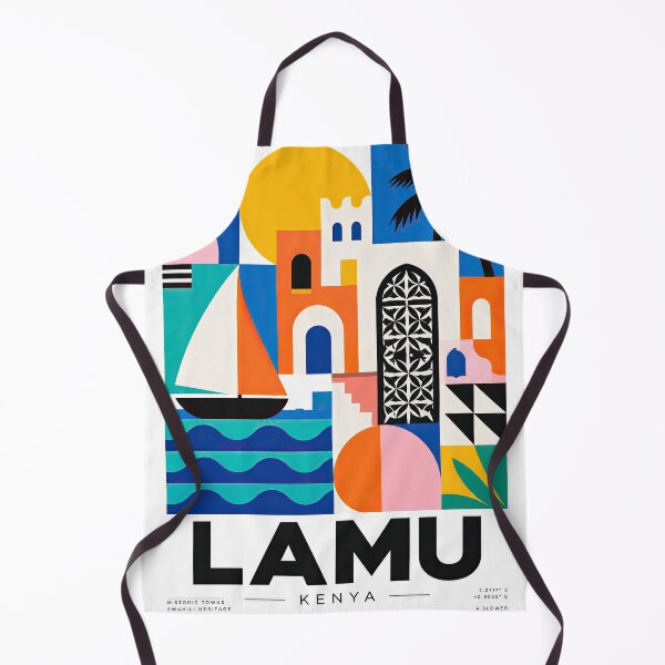 Item preview, Colorful geometric travel poster featuring a sailboat, palm designed and sold by ckybe.