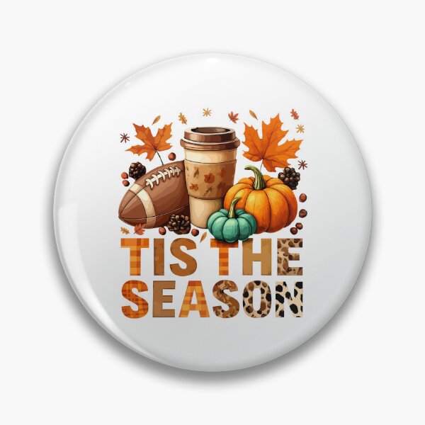 Item preview, Tis the season fall time with Football and Coffee designed and sold by HandicraftArt.