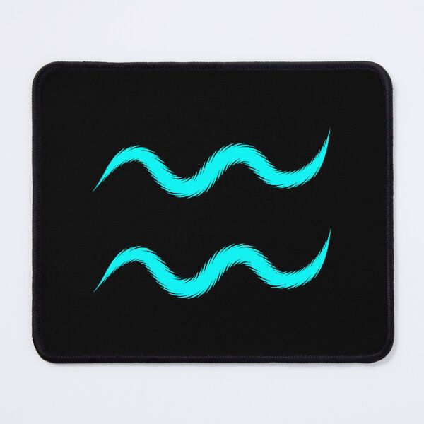 Item preview, Cyan Aquarius Zodiac Symbol Design designed and sold by pattern-archive.