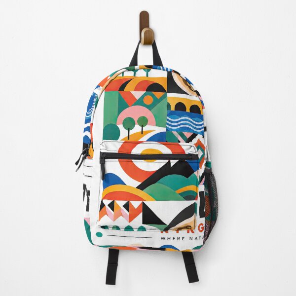 Item preview, Colorful geometric travel poster for Jalal-Abad, Kyrgyzstan feat designed and sold by ckybe.