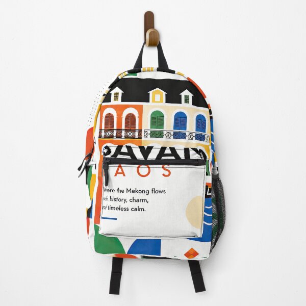 Item preview, Colorful geometric illustration of Savannakhet, Laos featuring a designed and sold by ckybe.