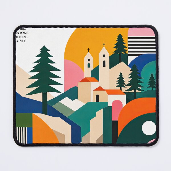 Item preview, Geometric travel poster for Bsharri, Lebanon featuring mountain designed and sold by ckybe.