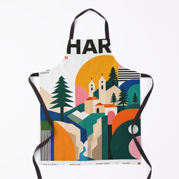 Item preview, Geometric travel poster for Bsharri, Lebanon featuring mountain designed and sold by ckybe.