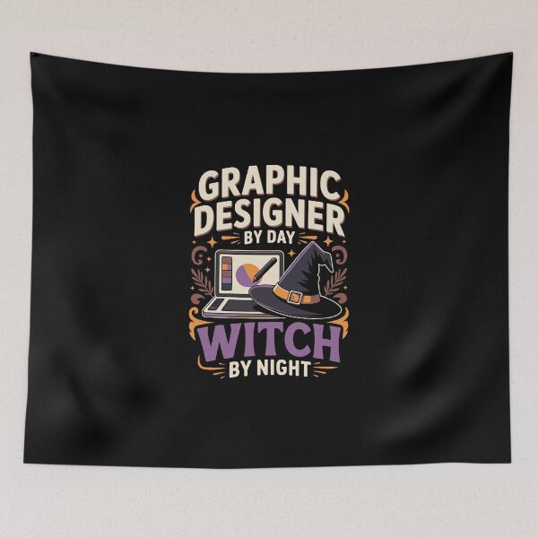 Item preview, GRAPHIC DESIGNER BY DAY WITCH BY NIGHT designed and sold by jkrphoto.