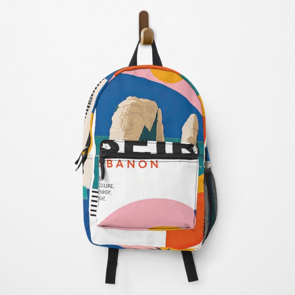 Item preview, Colorful geometric Beirut, Lebanon travel poster featuring city designed and sold by ckybe.