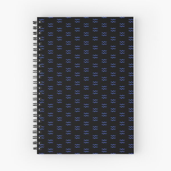 Item preview, Royal Blue Aquarius Zodiac Symbol Design designed and sold by pattern-archive.
