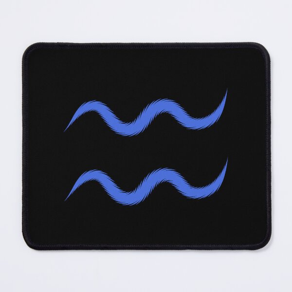 Item preview, Royal Blue Aquarius Zodiac Symbol Design designed and sold by pattern-archive.
