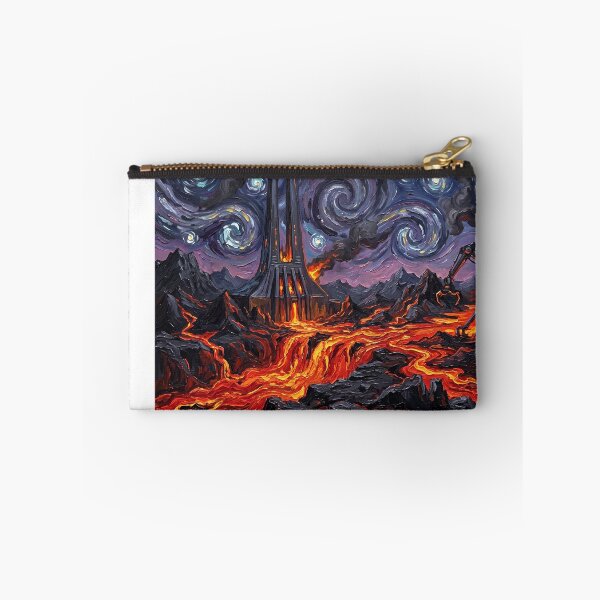 Item preview, Mustafar Starry Night Sci-Fi Landscape designed and sold by Bad-Decisions-Designs.